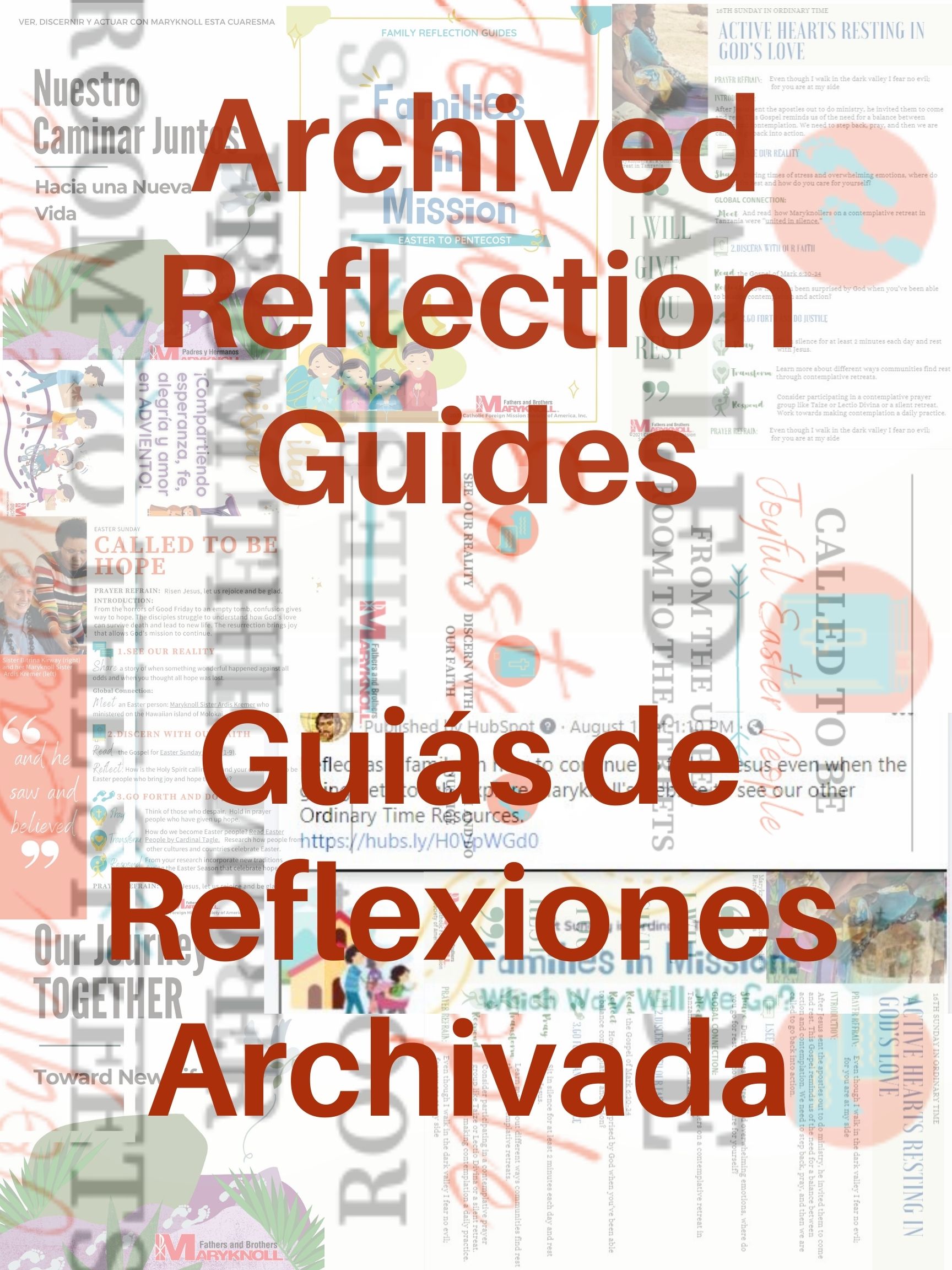 Archived reflection guides